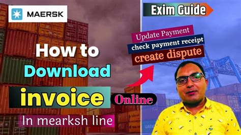 how to pay maersk invoice online